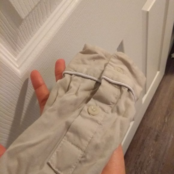 2 Beige Le Chateau Dress Shirts (One NWT) - Picture 5 of 6